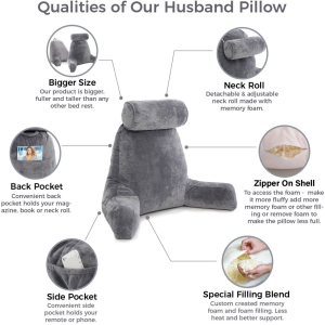 Reading Pillow with Removable Cover