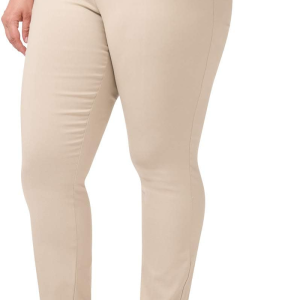 Rekucci Curvy Woman Ease into Comfort Skinny plus Size Pant W/Tummy Control