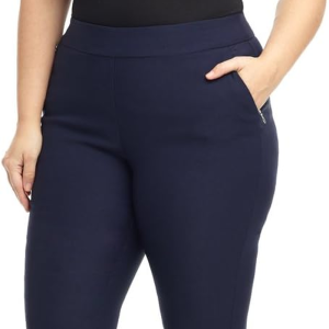 Rekucci Curvy Woman Ease into Comfort Skinny plus Size Pant W/Tummy Control