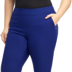 Rekucci Curvy Woman Ease into Comfort Skinny plus Size Pant W/Tummy Control