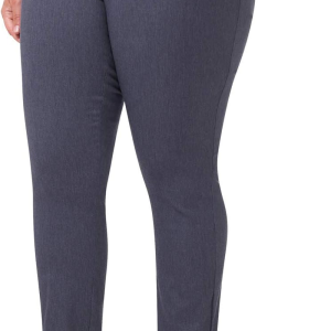 Rekucci Curvy Woman Ease into Comfort Skinny plus Size Pant W/Tummy Control