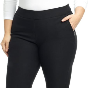 Rekucci Curvy Woman Ease into Comfort Skinny plus Size Pant W/Tummy Control