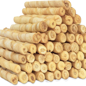 MON2SUN Dog Rawhide Twist Sticks Natural 5 Inch Thin Sticks Rawhide Chews Dog Treats for Puppy and Small Dogs 120 Count