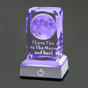 Hochance 3D Rose Crystal Multicolor Nightlight - I Love You Decolamp - Perfect Valentines Day Gift Ideas for Her My Girlfriend Wife Mom - Unique Anniversary Birthday Presents