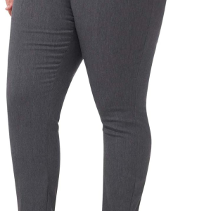 Rekucci Curvy Woman Ease into Comfort Skinny plus Size Pant W/Tummy Control