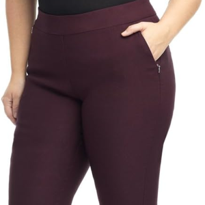 Rekucci Curvy Woman Ease into Comfort Skinny plus Size Pant W/Tummy Control