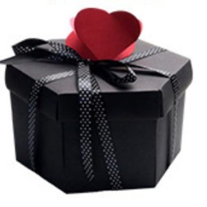 New Hexagonal Surprise Explosion Box Gift Packaging