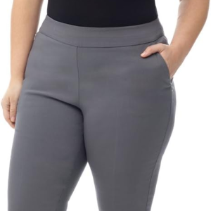 Rekucci Curvy Woman Ease into Comfort Skinny plus Size Pant W/Tummy Control