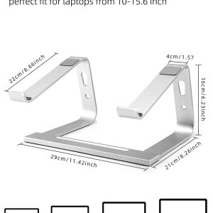 Laptop Stand, Computer Stand for Laptop, Aluminium Laptop Riser, Ergonomic Laptop Holder Compatible with MacBook Air Pro, Dell XPS, More 10-17 Inch Laptops Work from Home, Amazon Platform Banned