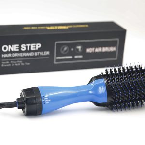 Hot Air Brush Blowing Combs Roll Straight Three-in-one Hair Dryer