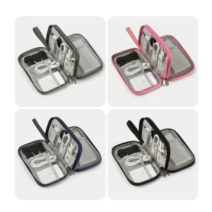 Portable Travel Digital Product Storage Bag Organizer Multi-Layer Headset Cable Bag Charging Treasure USB Data Cable Bag