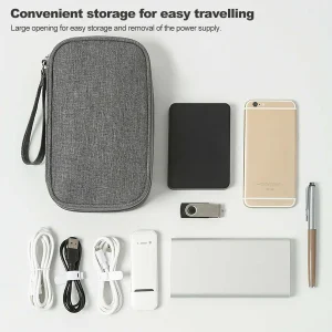 Portable Travel Digital Product Storage Bag Organizer Multi-Layer Headset Cable Bag Charging Treasure USB Data Cable Bag