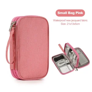 Portable Travel Digital Product Storage Bag Organizer Multi-Layer Headset Cable Bag Charging Treasure USB Data Cable Bag