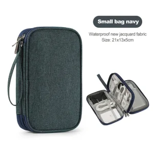 Portable Travel Digital Product Storage Bag Organizer Multi-Layer Headset Cable Bag Charging Treasure USB Data Cable Bag